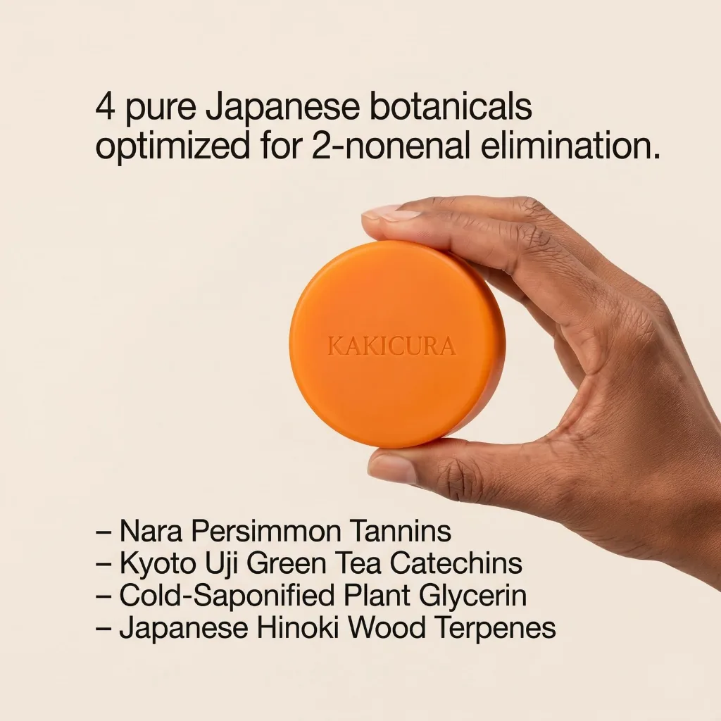 Authentic Japanese Persimmon Cleansing Bar - 4 Pure Botanicals